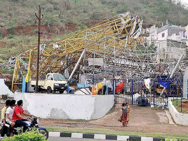 Damaged property after Hudhud Cyclone