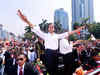 Indonesian president gets rock star welcome at inauguration