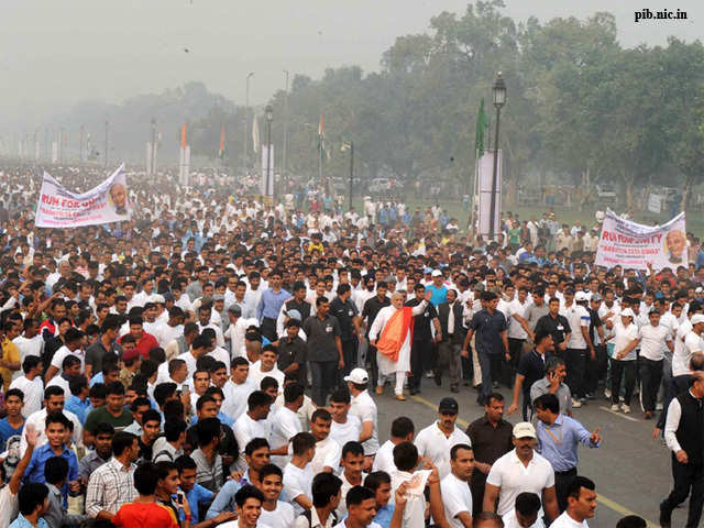 PM Modi participates in 'Run for Unity'