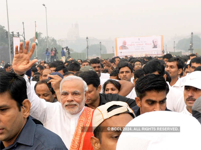 PM Modi walked along Raj Path to India Gate