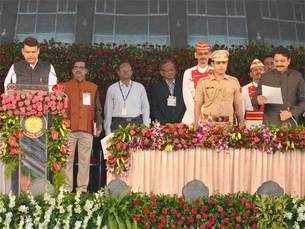 Devendra Fadnavis' swearing-in ceremony in Mumbai