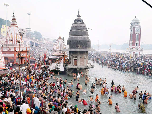 Devotees take dip during Kartik Poornima