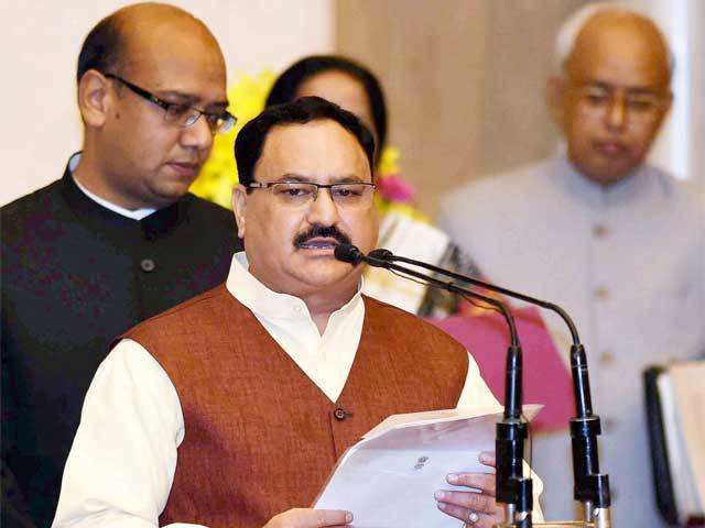 JP Nadda takes oath