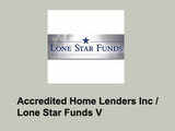 Accredited Home Lenders Inc/Lone Star Funds V