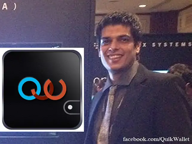 QuikWallet's 29-year-old founder Mohit Lalwani tells us about his app and how he boycotts restaurants that won't use it. (Image: QuikWallet's Facebook Page) QuikWallet's 29-year-old founder Mohit Lalwani tells us about his app and how he boycotts restaurants that won't use it. (Image: QuikWallet's Facebook Page)