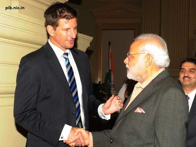 PM Modi meets Michael Kasprowicz
