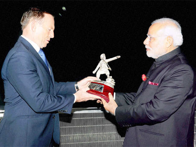 PM Modi and his Australian counterpart Tony Abbott