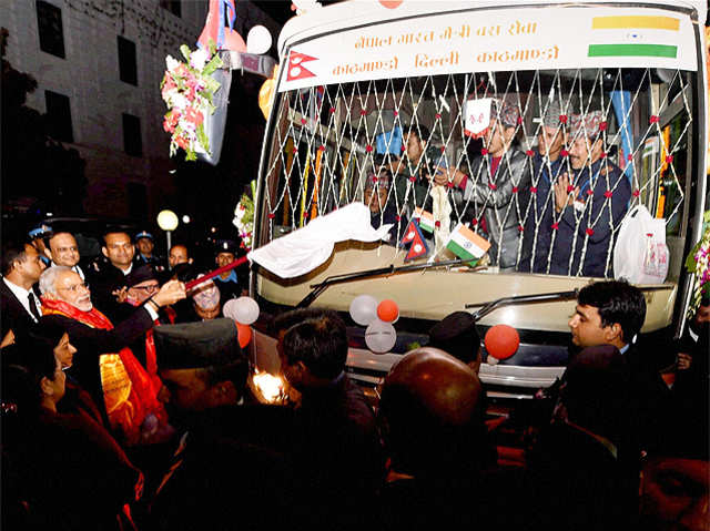 PM Modi flags-off the bus