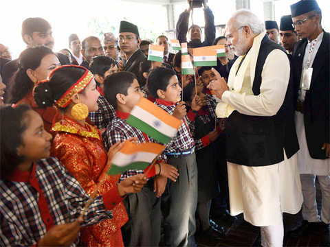 PM Modi greets children