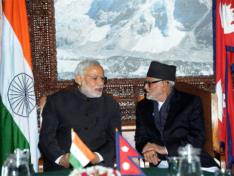 PM Modi with Nepali PM Sushil Koirala