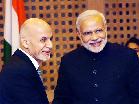 PM modi meets Afghanistan Prez Ashraf Ghani