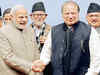 PM Narendra Modi, Pakistani Premier Nawaz Sharif exchange pleasantries during SAARC retreat
