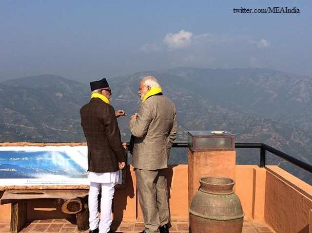 PM Modi in conversation with Nepalese PM