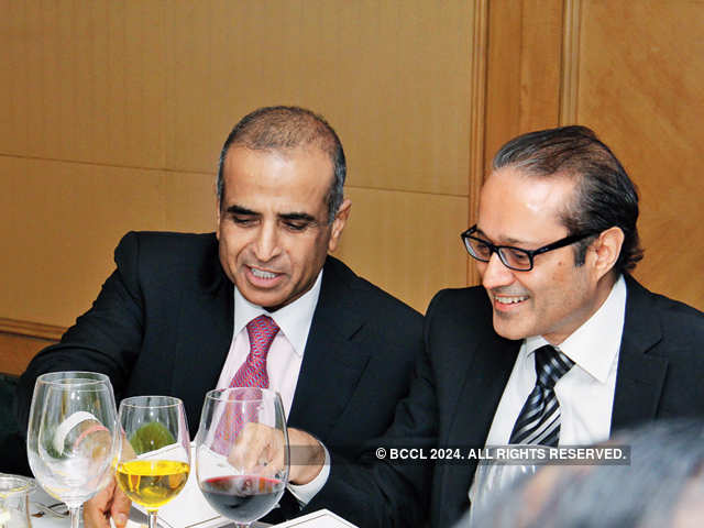 Sunil Mittal with Vineet Jain