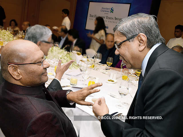 Anil Agarwal with Tulsi Tanti