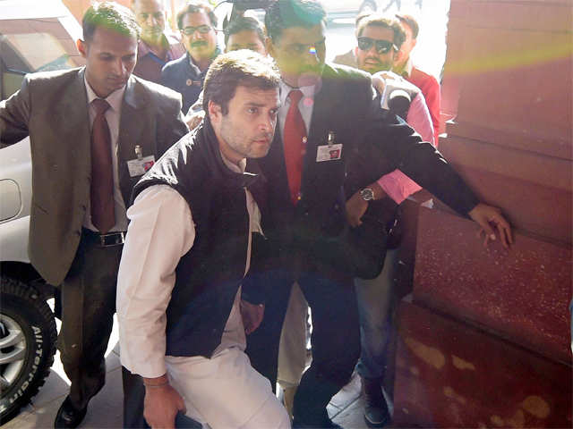 Rahul Gandhi arrives during winter session