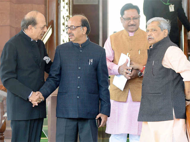 Dinesh Trivedi with Vijay Goel