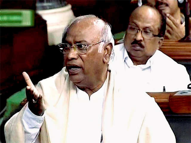 Mallikarjun Kharge speaks in Lok Sabha