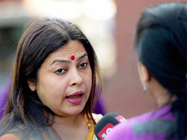 Meenakshi Lekhi talks to media