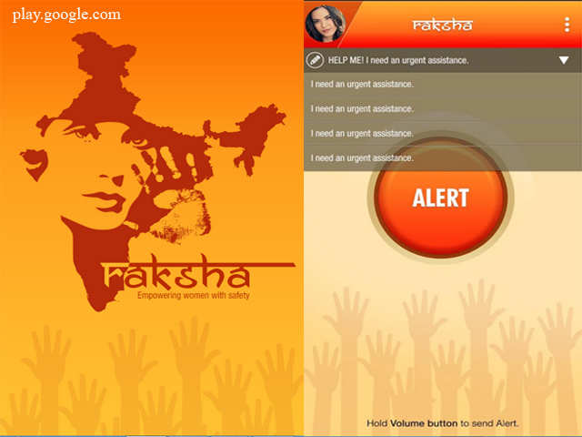 8. Raksha — Women Safety Alert