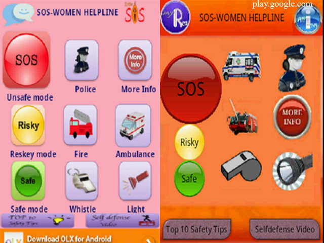 7. Women Safety Help Totem SOS