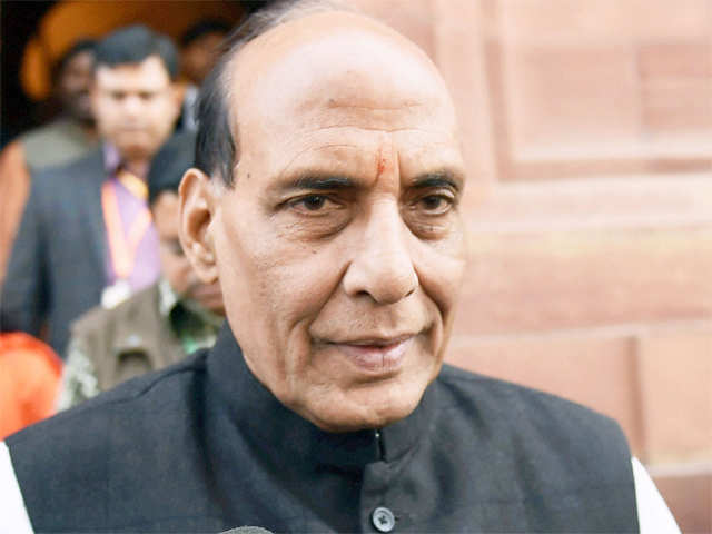 Rajnath Singh during winter session Parliament