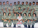 Prabhakaran with LTTE cadres