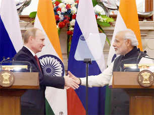 Russian President Vladimir Putin in India for one day summit