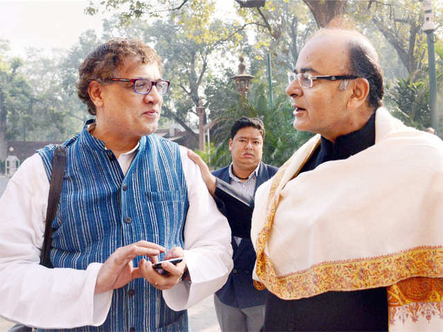 Arun Jaitley with Derek O'Brien