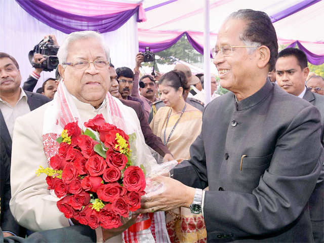 Padmanabha Balakrishnan Acharya takes oath as Assam Governor