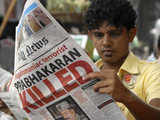 Newspaper carrying news of Prabhakaran's death