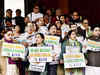 Sarada Chit Fund scam: Trinamool Congress members protest against alleged misuse of CBI