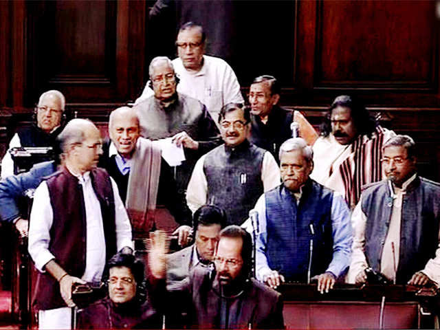 Members of Rajya Sabha during winter session