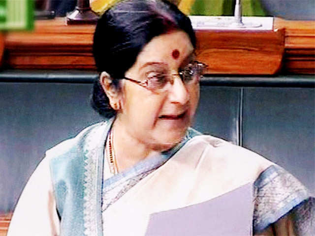 Sushma Swaraj speaks in LS