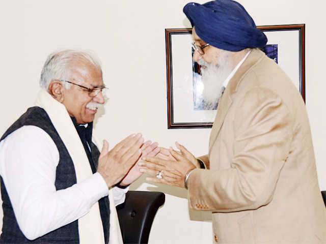 Haryana CM with Punjab CM