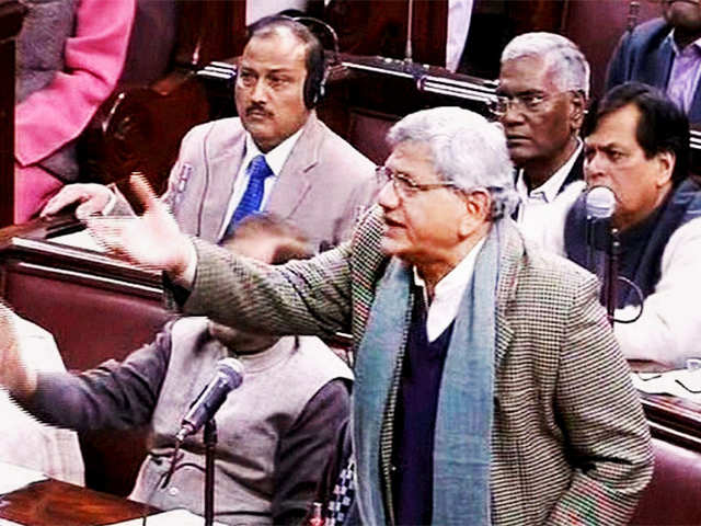 Sitaram Yechury in the parliament