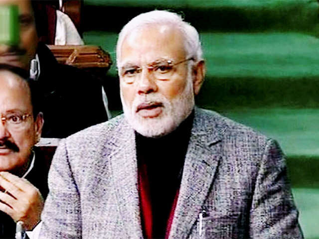 PM Modi speaks in Lok Sabha