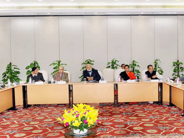 Prime Minister Narendra Modi chairing a meeting