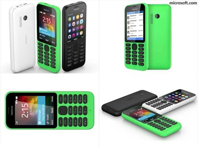 Nokia 215: Microsoft's cheapest internet phone with 29-day battery!