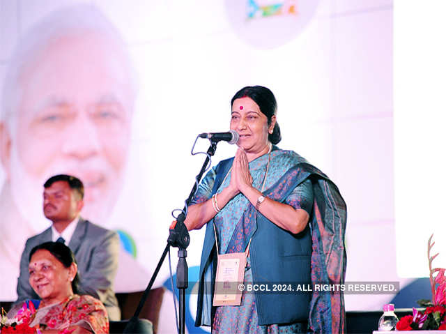 Sushma Swaraj inaugurates Global Trade Show