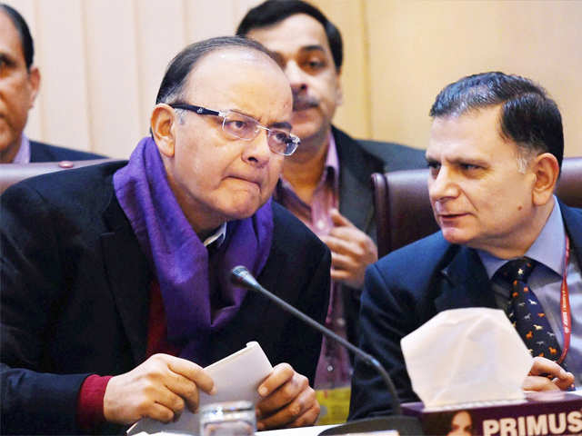 Arun Jaitley at pre-budget discussions