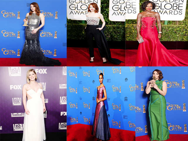 Highs and lows in fashion from the 72nd annual Golden Globe Awards
