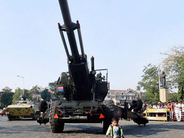 Army equipment on display