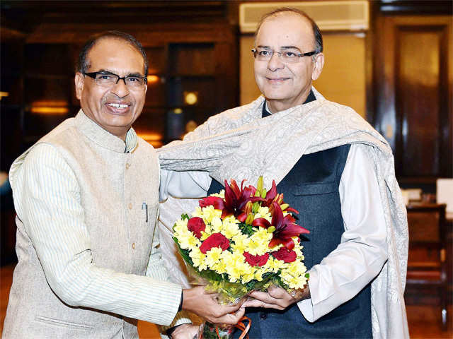 Arun Jaitley with Madhya Pradesh CM