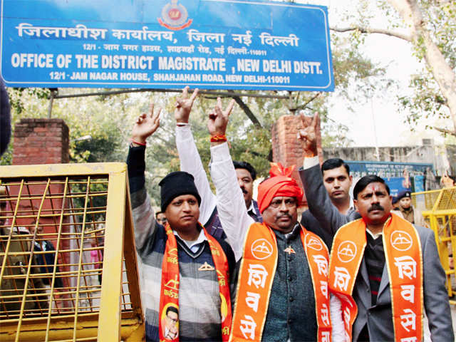 Shiv Sena candidate Shiv Kumar Tiwari