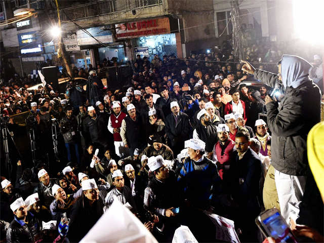 Kejriwal address to his supporters