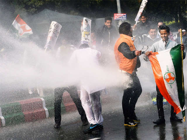 Youth Congress workers protests