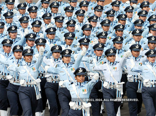 IAF's women soldiers march down Rajpath