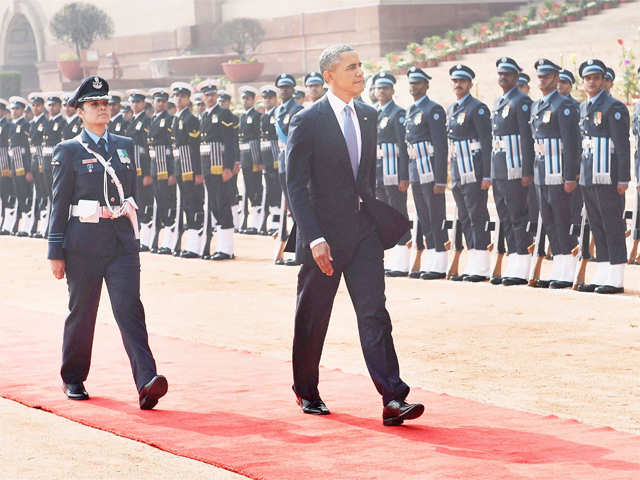 Guard of honour for President Obama