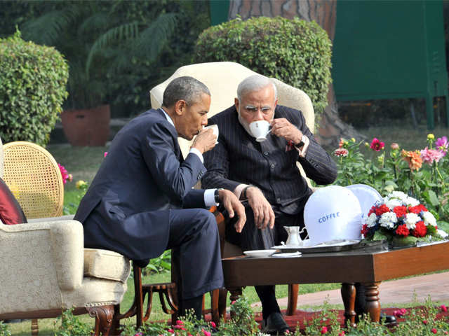 Modi, Obama bond over tea